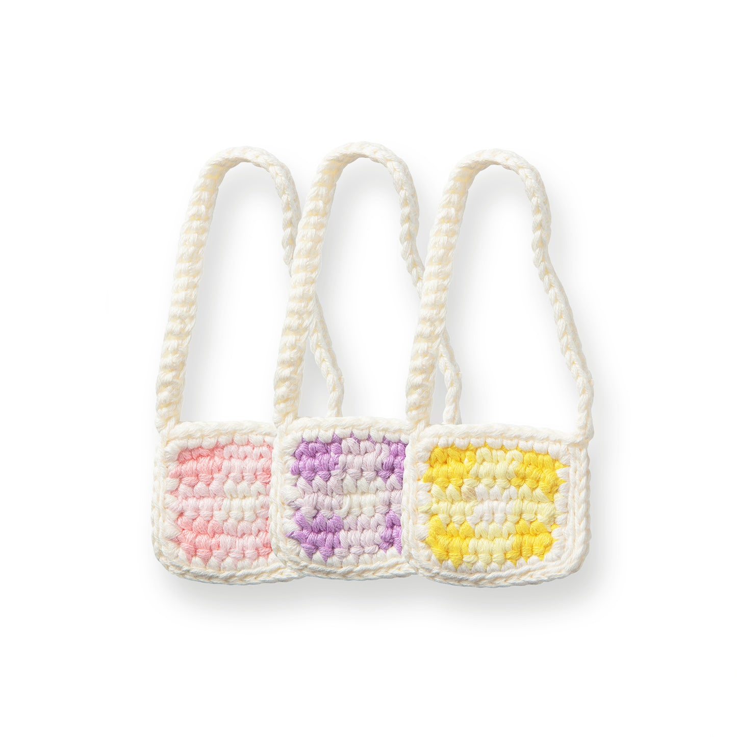 パステルバッグ ハンドメイド セットオブスリー