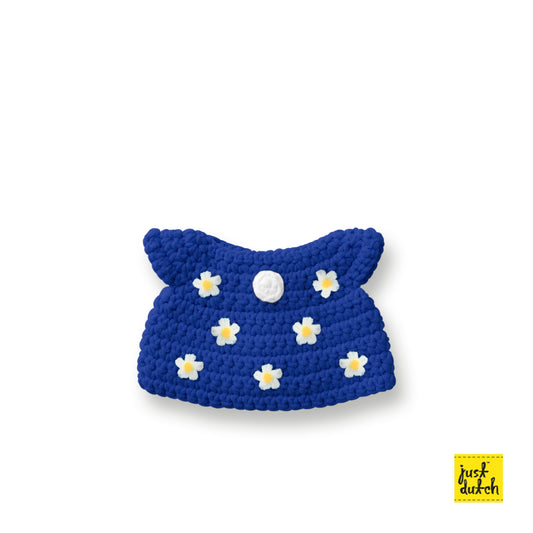 ドレス フラワー ブルー ハンドメイド